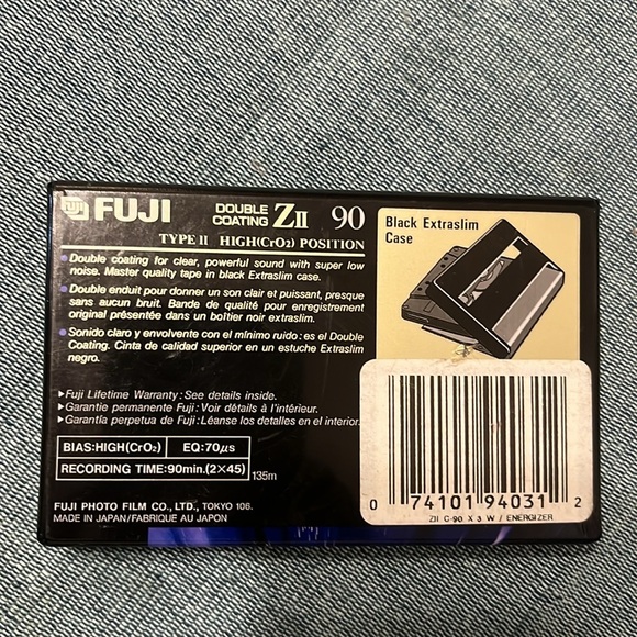 Fuji 90 min Audio Cassette High Bias ZII Type II - Picture 2 of 4